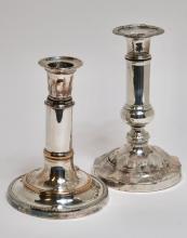 SHEFFIELD PLATED CANDLESTICKS