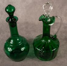 TWO MARY GREGORY DECANTERS