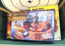 BIN AND BOX OF GAMES AND PUZZLES