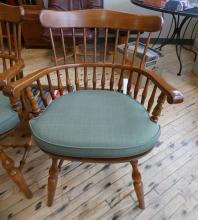 SET OF ROXTON MAPLE ARMCHAIRS