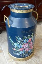 PAINTED MILK CAN