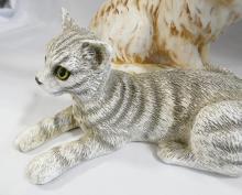 THREE "CAT" SCULPTURES