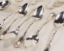 INTERNATIONAL "WILD ROSE" STERLING FLATWARE