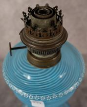 MARY GREGORY OIL LAMP