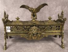ELABORATE BRASS STANDISH