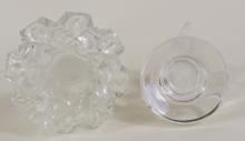 LALIQUE PAPERWEIGHT AND SCENT BOTTLE