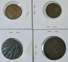 FOUR BRITISH COINS