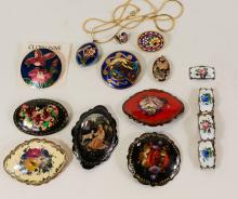 LACQUER AND ENAMEL JEWELLERY