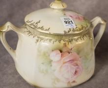 THREE PORCELAIN BISCUIT JARS