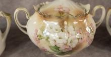 THREE PORCELAIN BISCUIT JARS