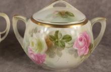 THREE PORCELAIN BISCUIT JARS