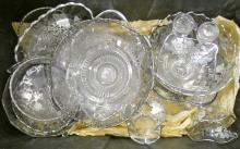 BIN LOT OF SILVER OVERLAY GLASS