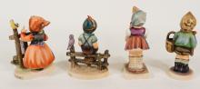 FOUR HUMMEL FIGURINES