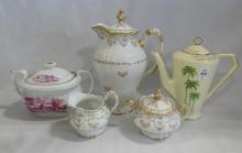 COFFEE POTS, SUGAR BOWLS AND CREAMER