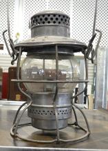 TWO ANTIQUE RAILWAY LANTERNS