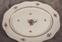 TWO HEREND PORCELAIN PLATTERS