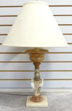 ALABASTER "BIRD" TABLE LAMP