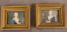 PAIR OF EARLY 19TH CENTURY FRENCH PORTRAIT MINIATURES
