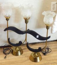 PAIR OF MCM TABLE LAMPS