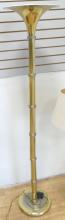 TWO MCM BRASS FLOOR LAMPS