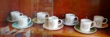 SUSIE COOPER CUPS AND SAUCERS