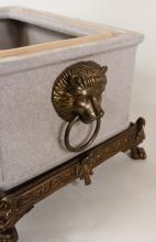 BRONZE AND PORCELAIN BOX