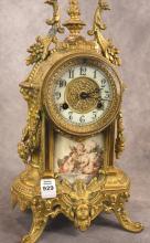 ORMOLU BRONZE MANTEL CLOCK