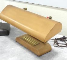 TWO INDUSTRIAL DESK LAMPS