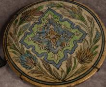 THREE EARLY CERAMIC POTTERY TILES