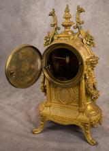 ORMOLU BRONZE MANTEL CLOCK