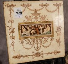 THREE EARLY CERAMIC POTTERY TILES
