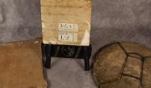 THREE EARLY CERAMIC POTTERY TILES