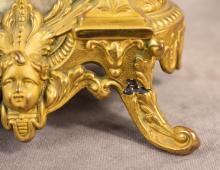 ORMOLU BRONZE MANTEL CLOCK