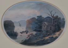 PAIR OF ANTIQUE GOUACHES