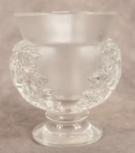 LALIQUE CRYSTAL VASE