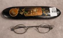 VICTORIAN STERLING SPECTACLES WITH CASE