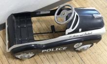 VINTAGE METAL "POLICE" PEDAL CAR