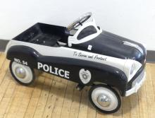 VINTAGE METAL "POLICE" PEDAL CAR