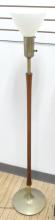 TWO MCM TEAK FLOOR LAMPS