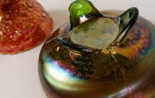 THREE CARNIVAL GLASS BOWLS