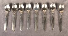 GEORG JENSEN STERLING COFFEE SPOONS