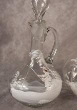 MARY GREGORY DECANTERS AND GLASSES