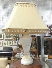 ALABASTER TABLE LAMP