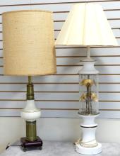TWO VINTAGE TABLE LAMPS