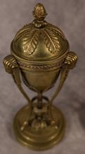 PAIR OF GILDED BRONZE URNS/CANDLESTICKS