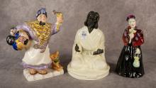 THREE ENGLISH FIGURINES