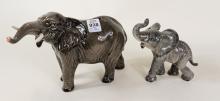 TWO "ELEPHANT" FIGURINES