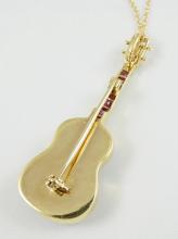 "GUITAR" PENDANT NECKLACE