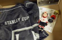 BOX LOT OF SPORTS COLLECTIBLES