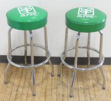 PAIR OF ALPINE BAR STOOLS